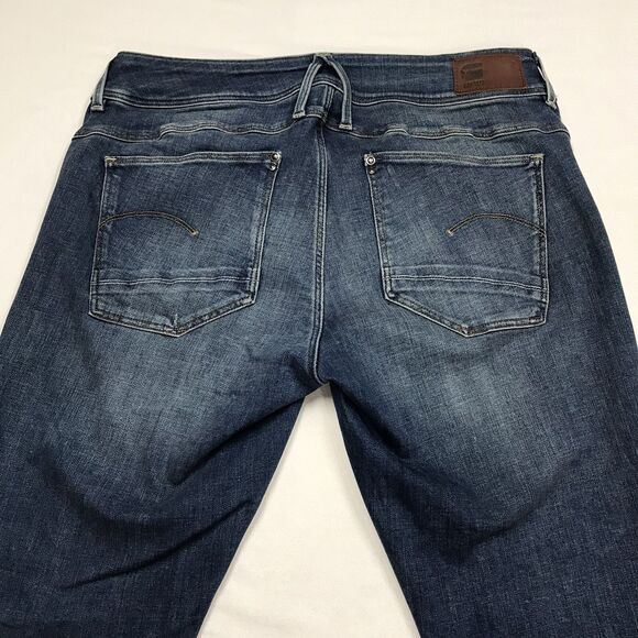 G STAR RAW Lynn Jeans Women 34x32 (32x31 actual) Mid Super Skinny Slim Distress - Picture 7 of 16